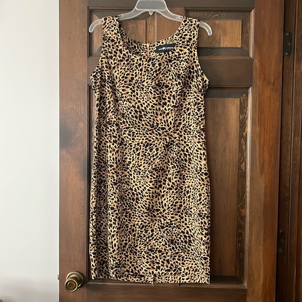 Sag Harbor Women’s Size 16 Leopard Print Dress